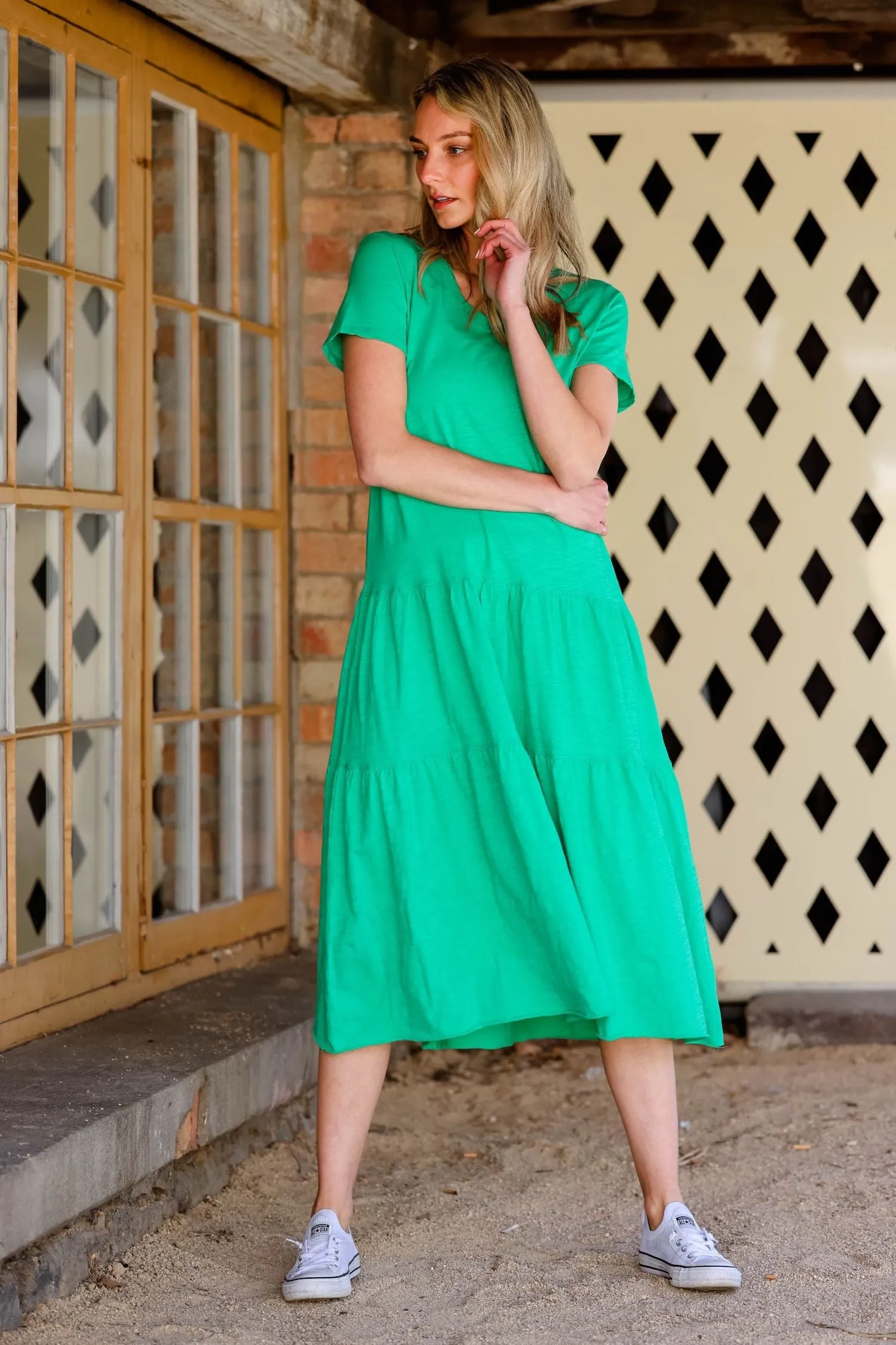 Hazel Tiered Midi Dress