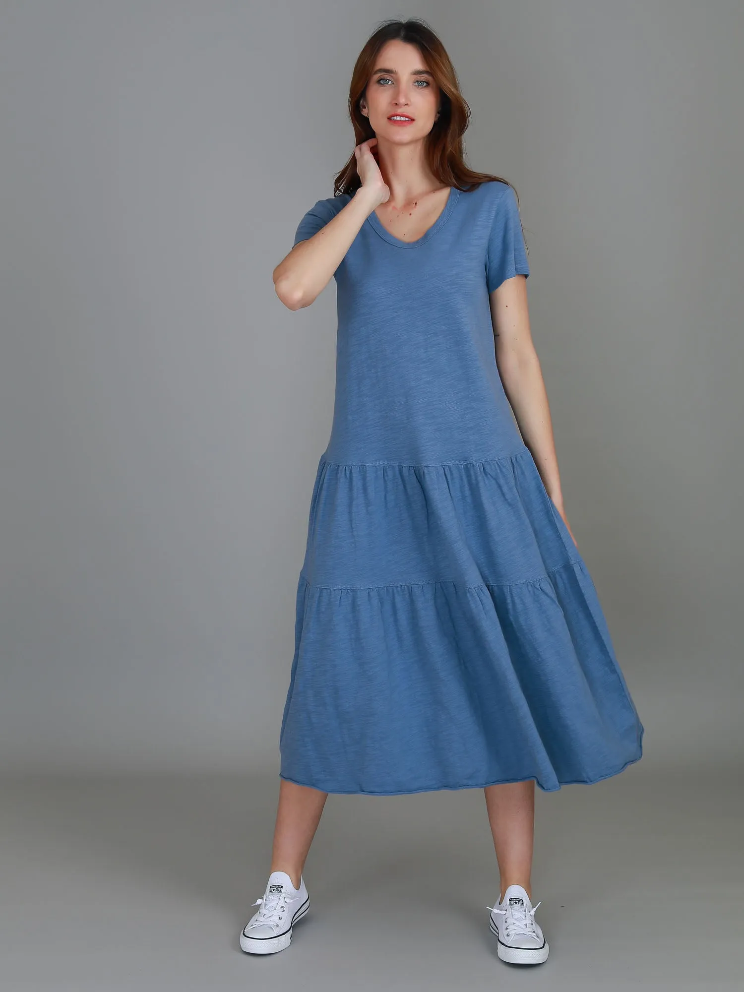 Hazel Tiered Midi Dress