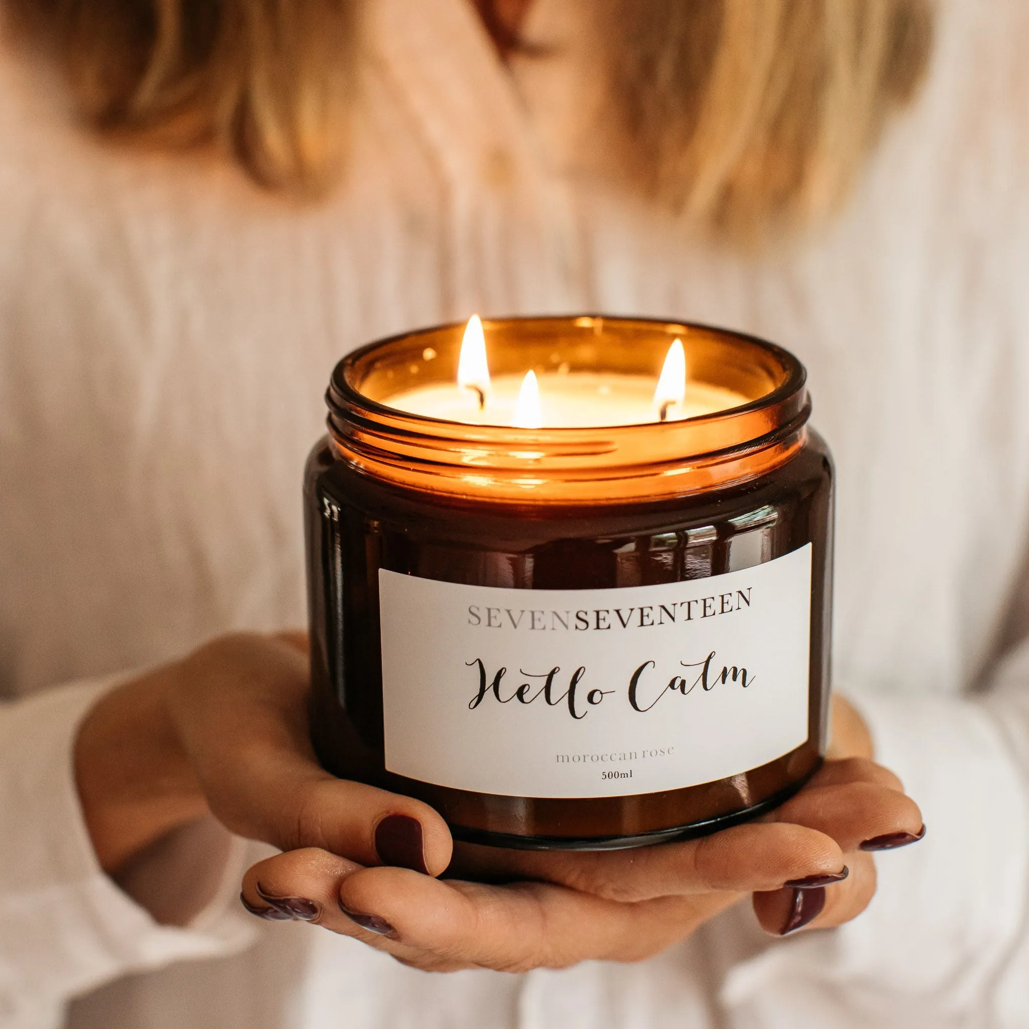 Hello Calm / Moroccan Rose Candle