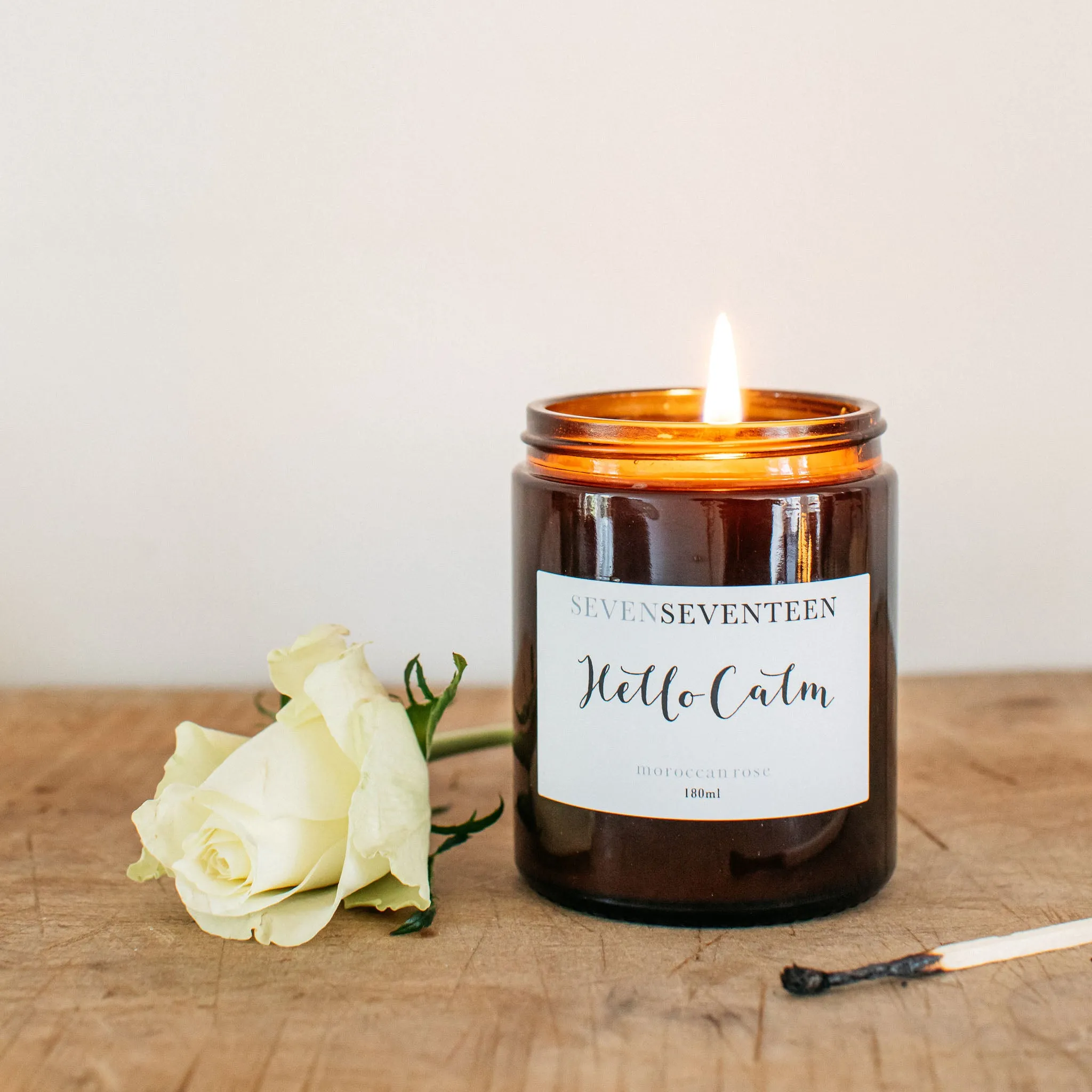 Hello Calm / Moroccan Rose Candle