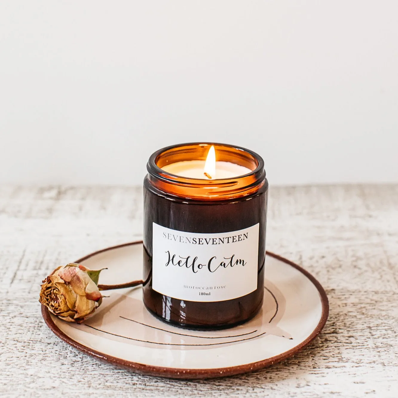 Hello Calm / Moroccan Rose Candle