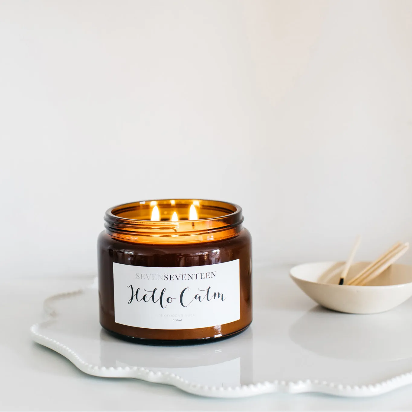 Hello Calm / Moroccan Rose Candle