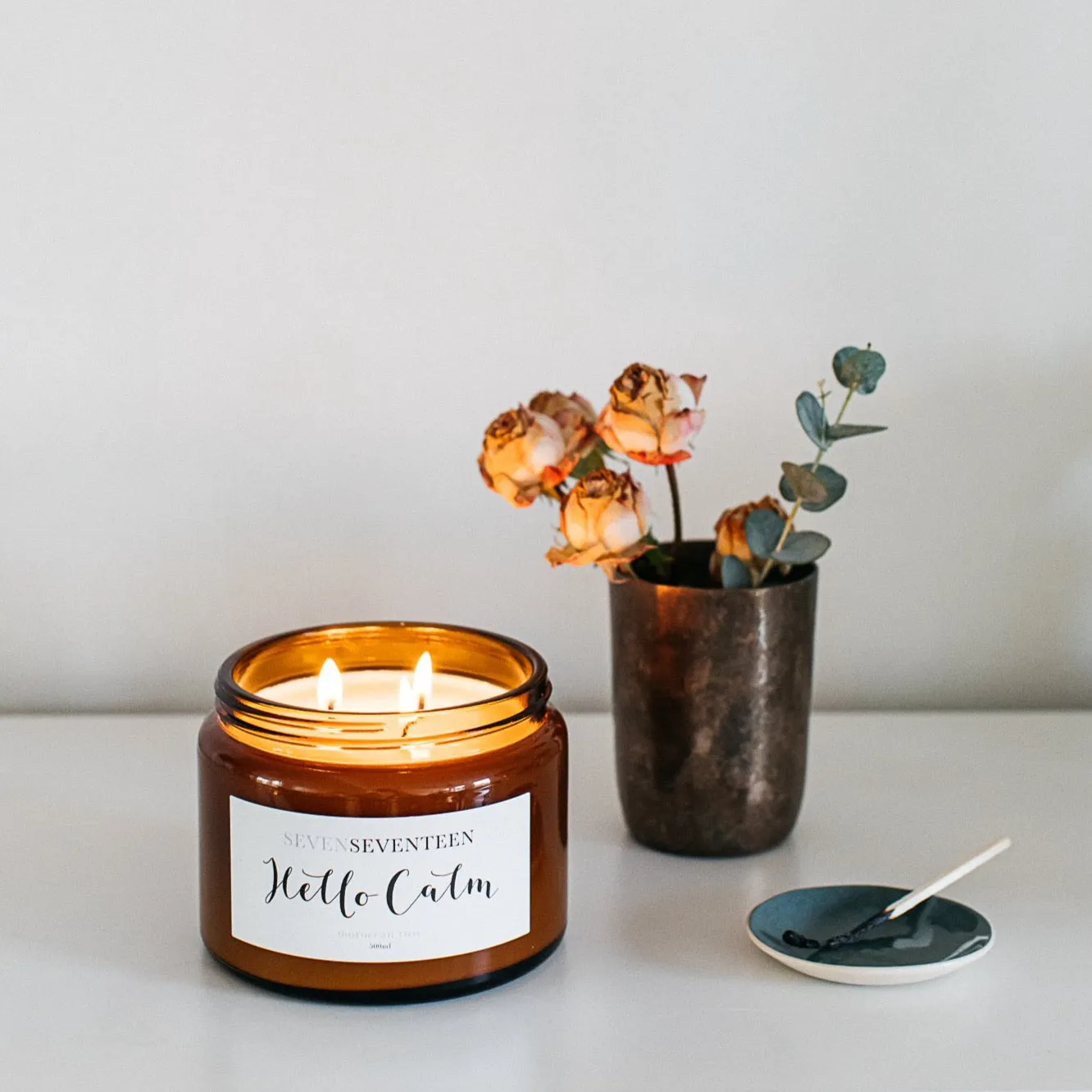 Hello Calm / Moroccan Rose Candle