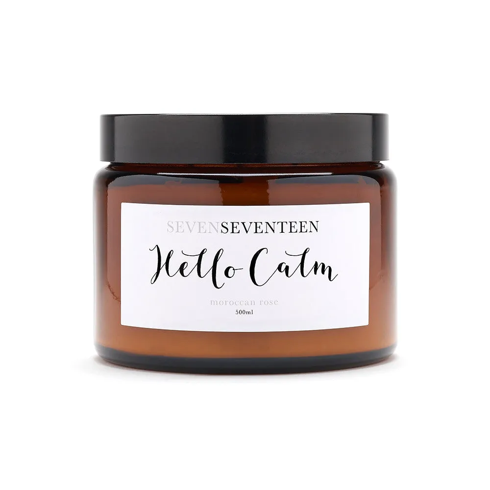Hello Calm / Moroccan Rose Candle