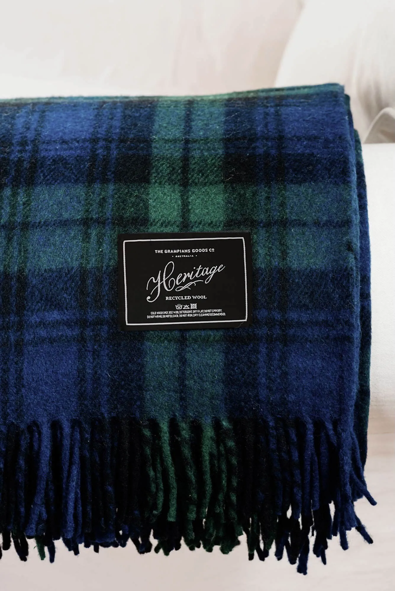 Heritage Collection | Recycled Wool Tartan Blankets | Forest
