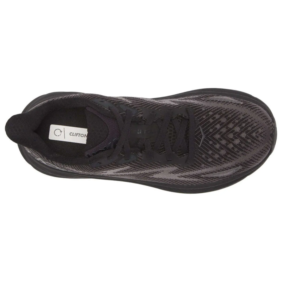 Hoka Womens Trainers Clifton 9 Casual Lace-Up Low-Top Textile - UK 5