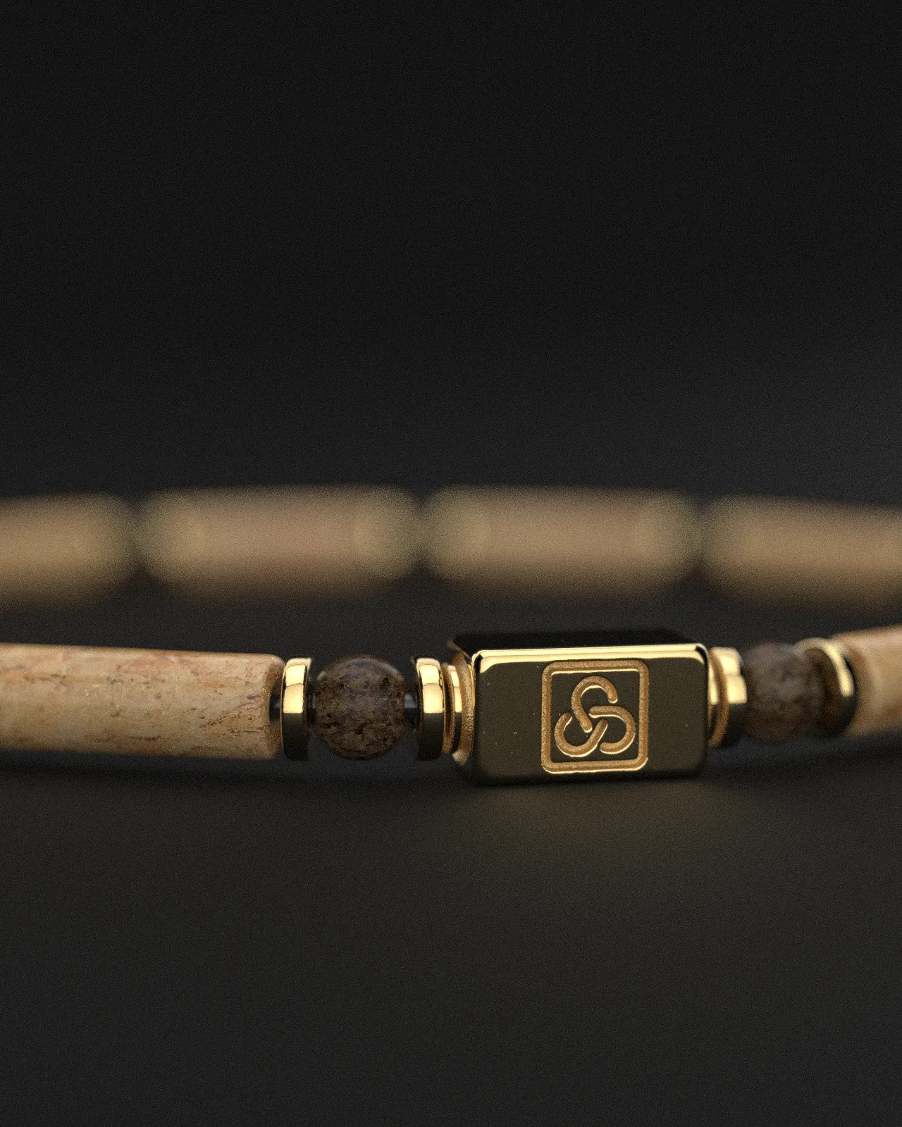 Jasper   Bronzite Bracelet 4mm | PIPE