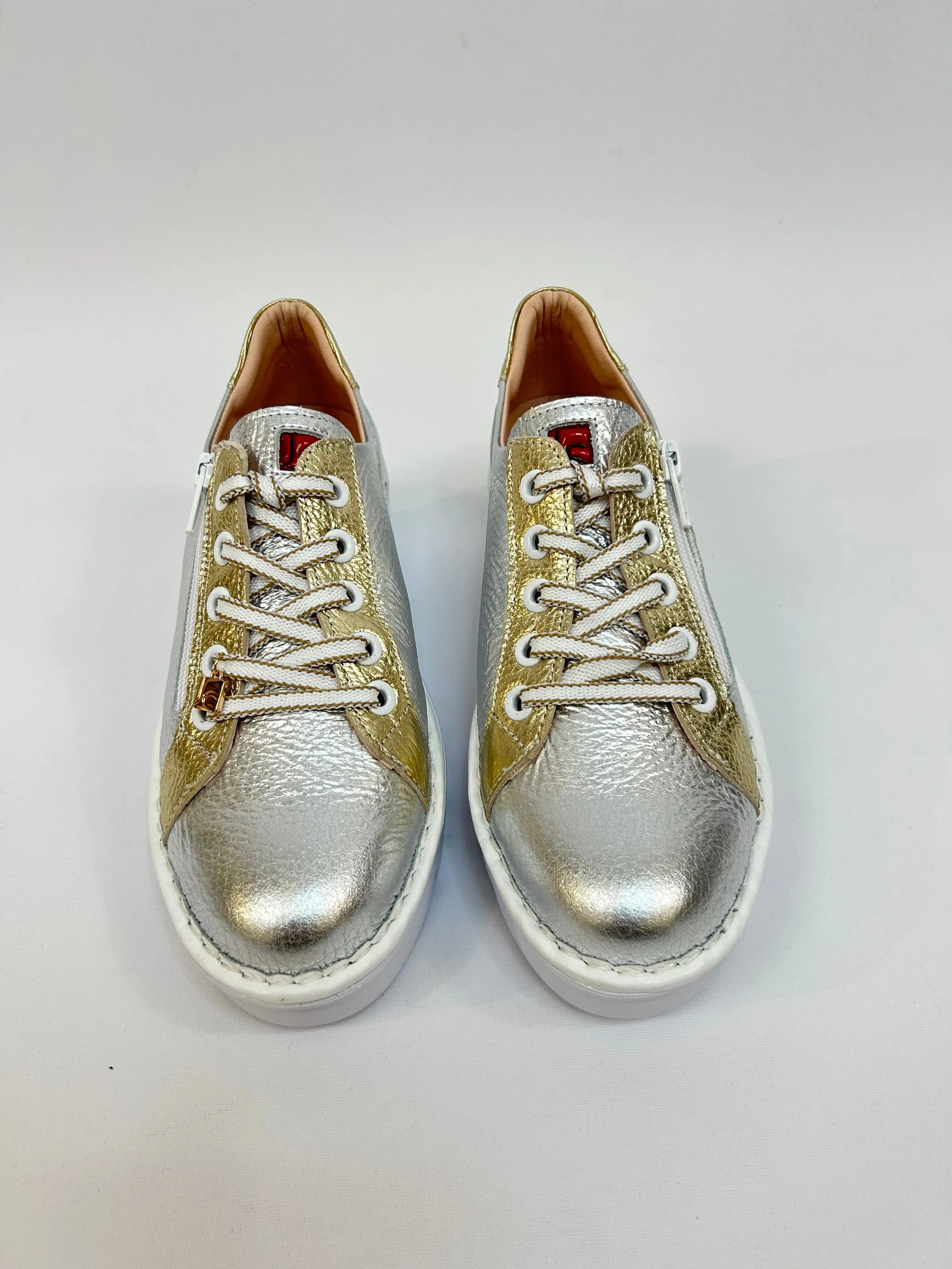 JOSE SAENZ Silver & Gold Trainers