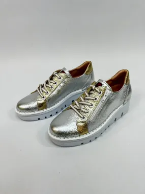 JOSE SAENZ Silver & Gold Trainers