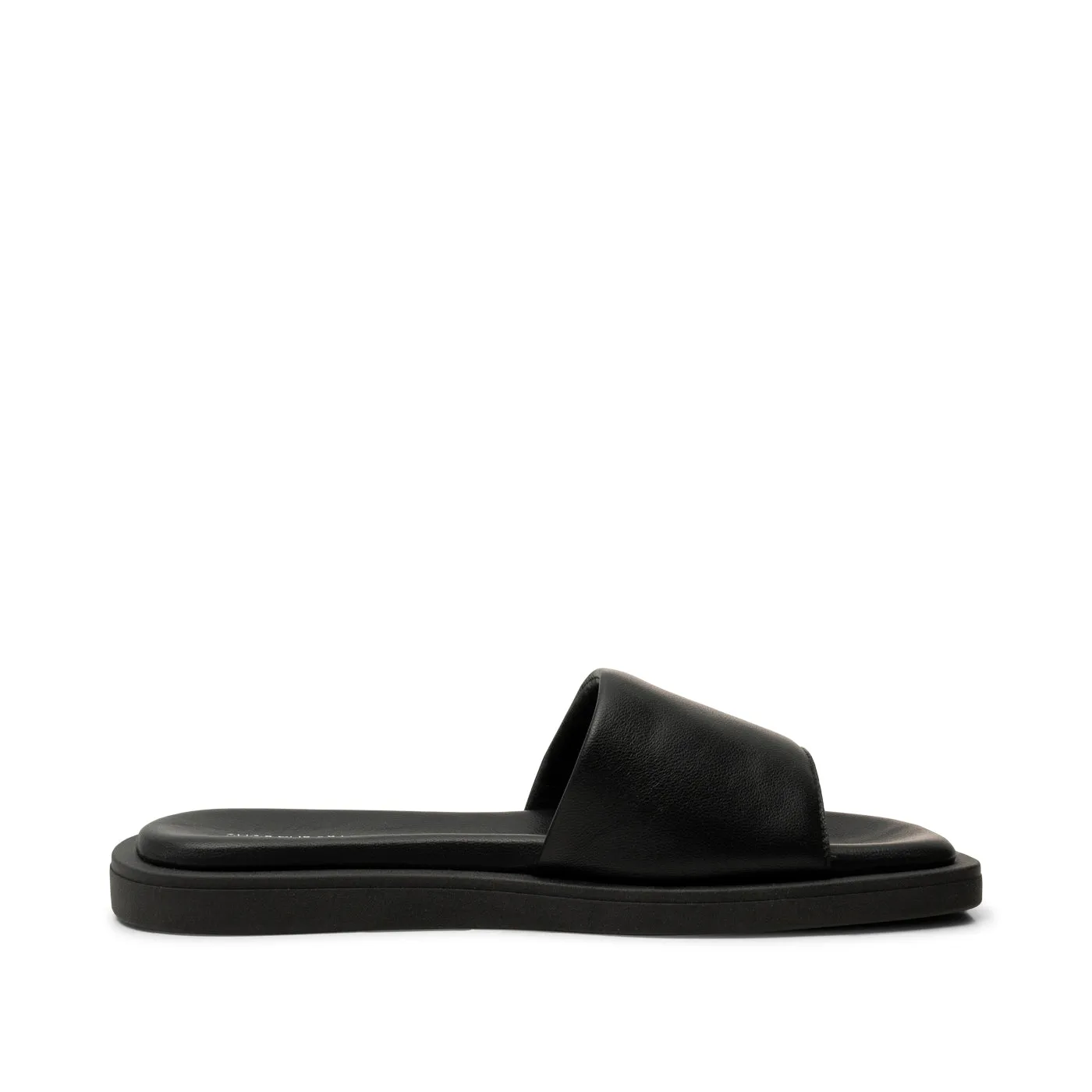 Krista mule leather - BLACK