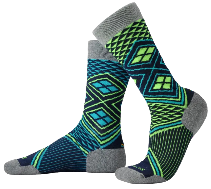 Lime Recycled Wool Performance Socks