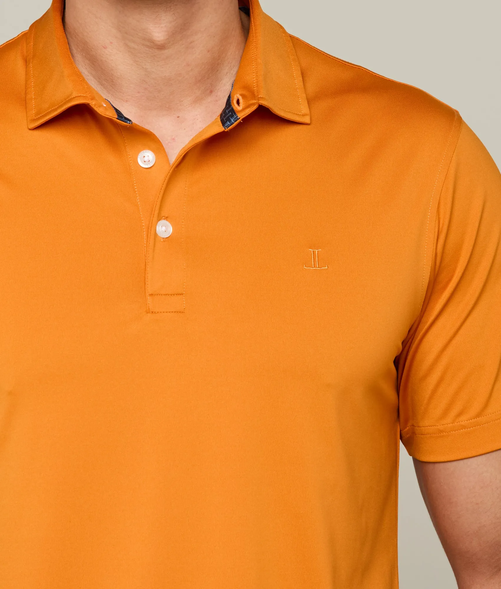Lucchese Golf Polo :: UT Burnt Orange