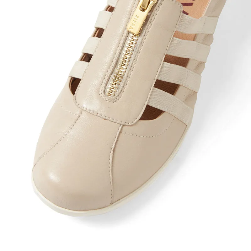 LUSSIA W - ALMOND LEATHER- ELASTIC