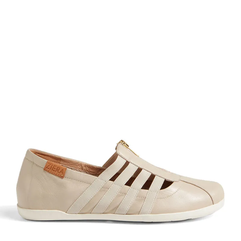 LUSSIA W - ALMOND LEATHER- ELASTIC