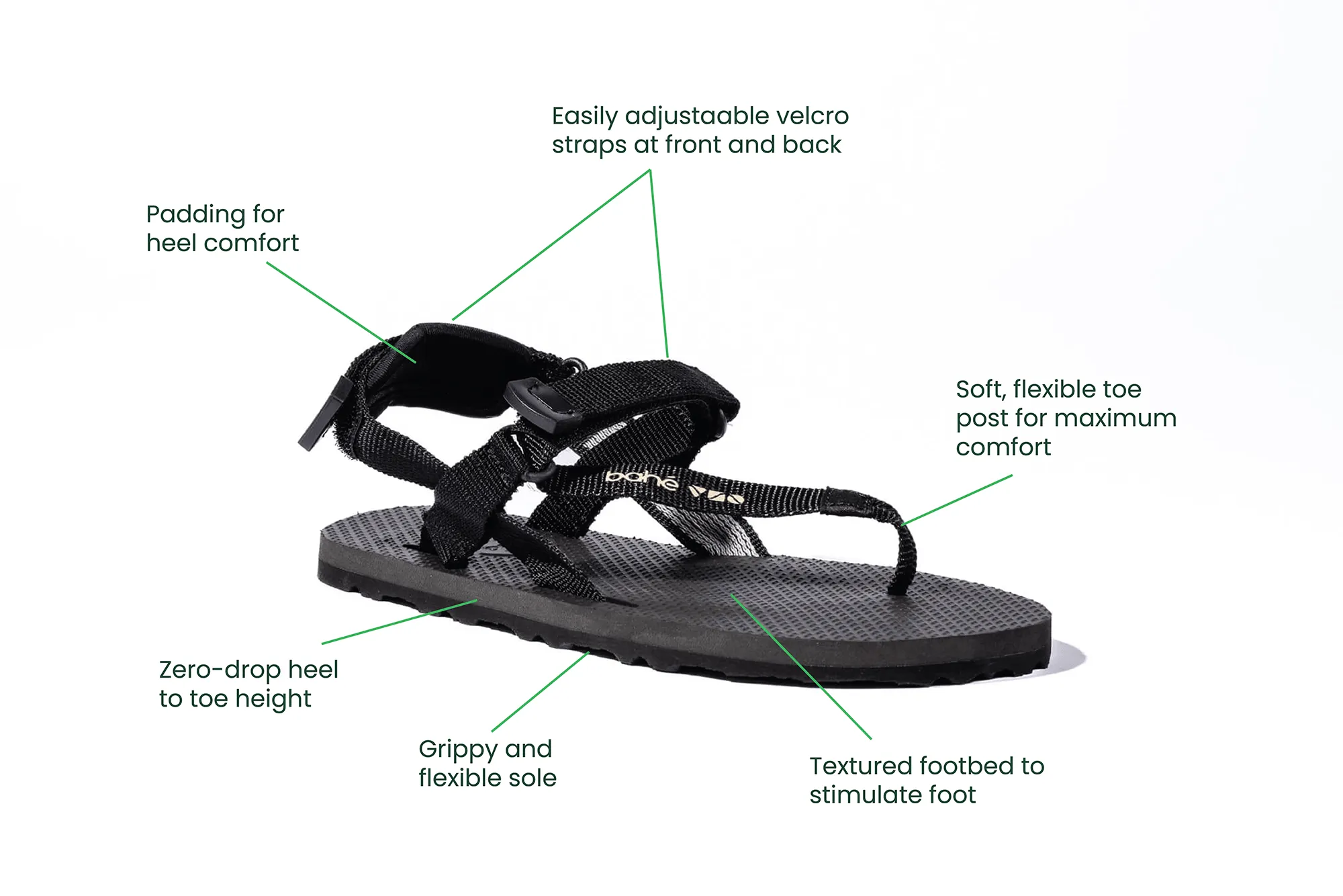 Men's Respire Grounding Barefoot Sandals | Eclipse