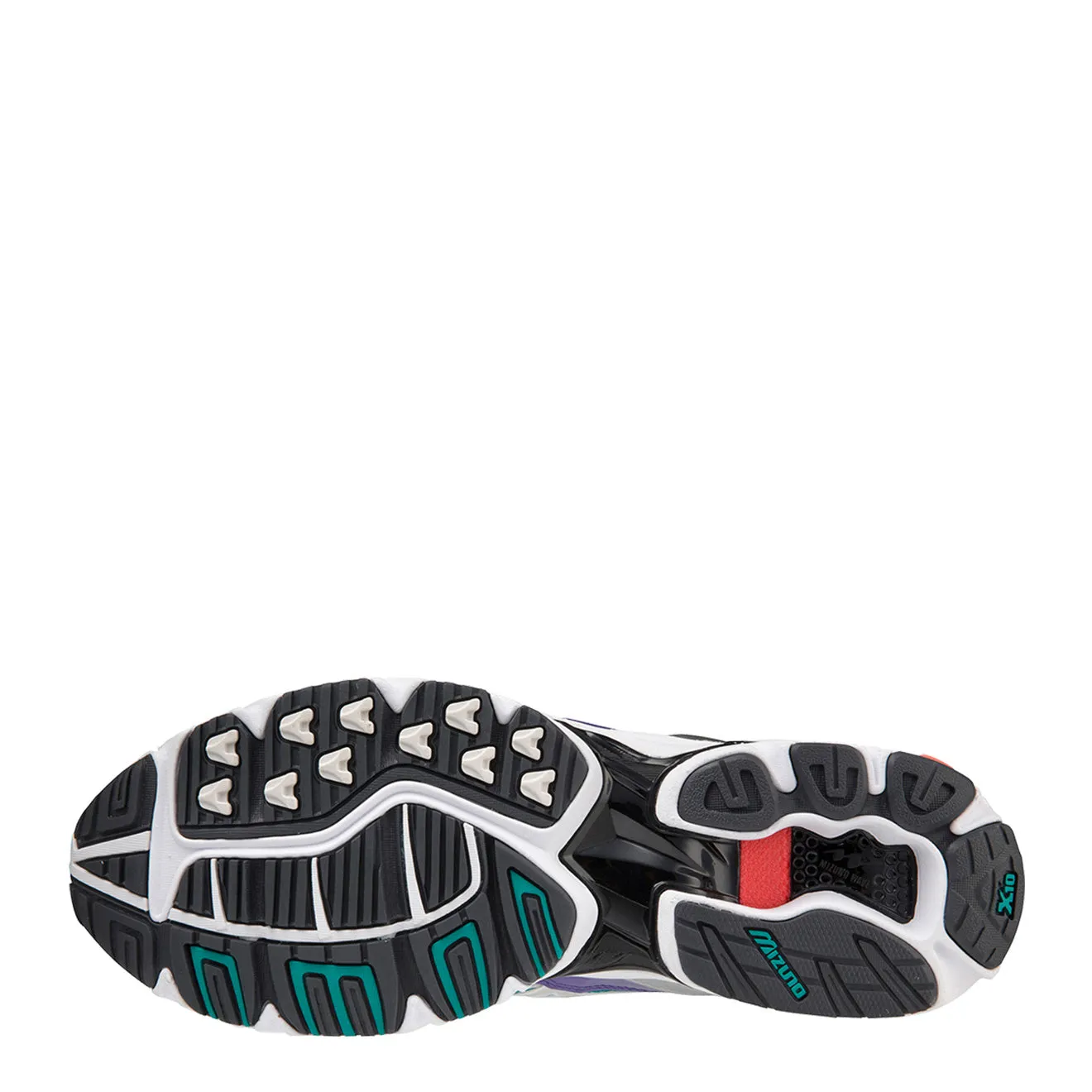 Mizuno Wave Rider 10 White / Silver / Teal Blue
