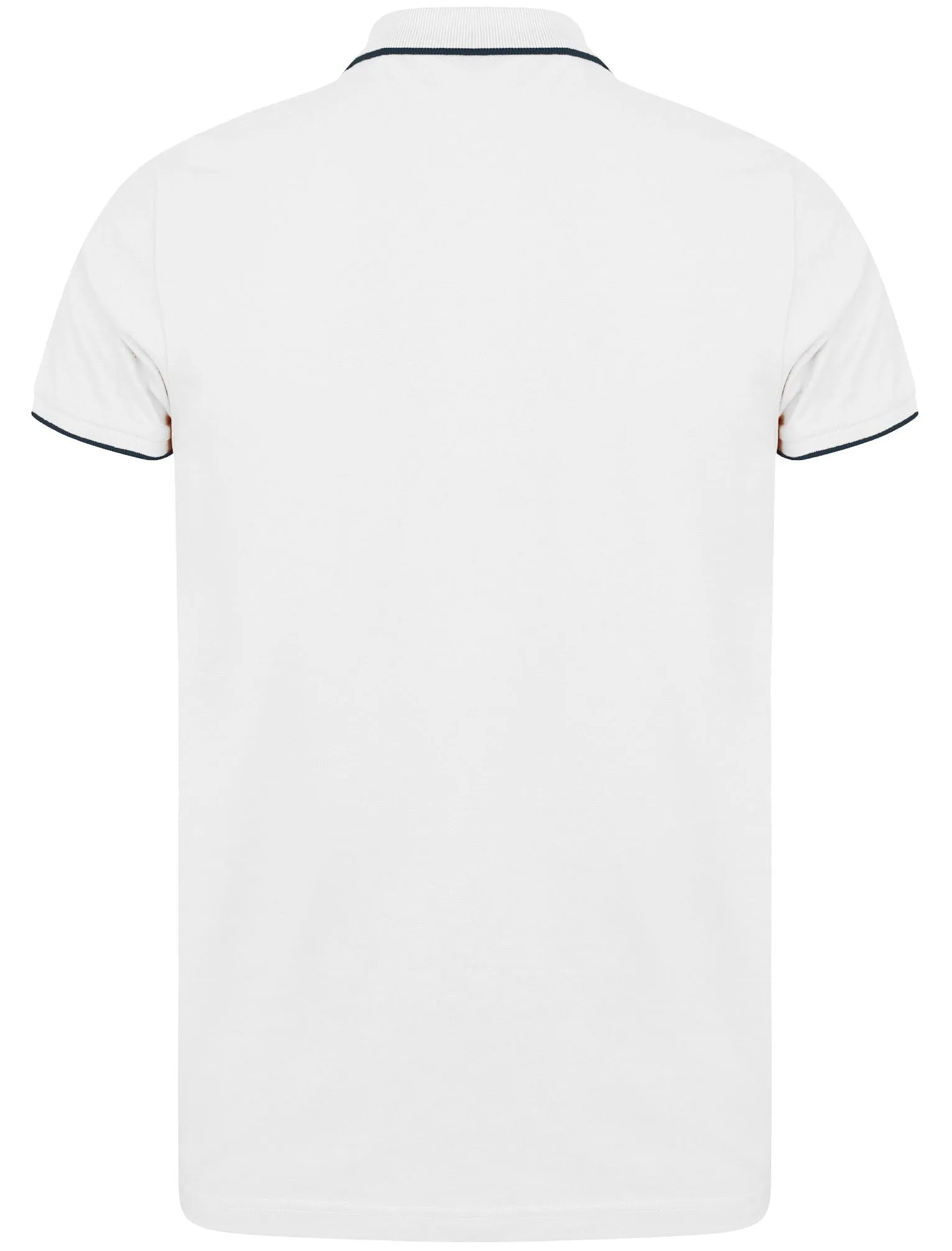 Monarch Cotton Polo Shirt with Butterfly Print in White