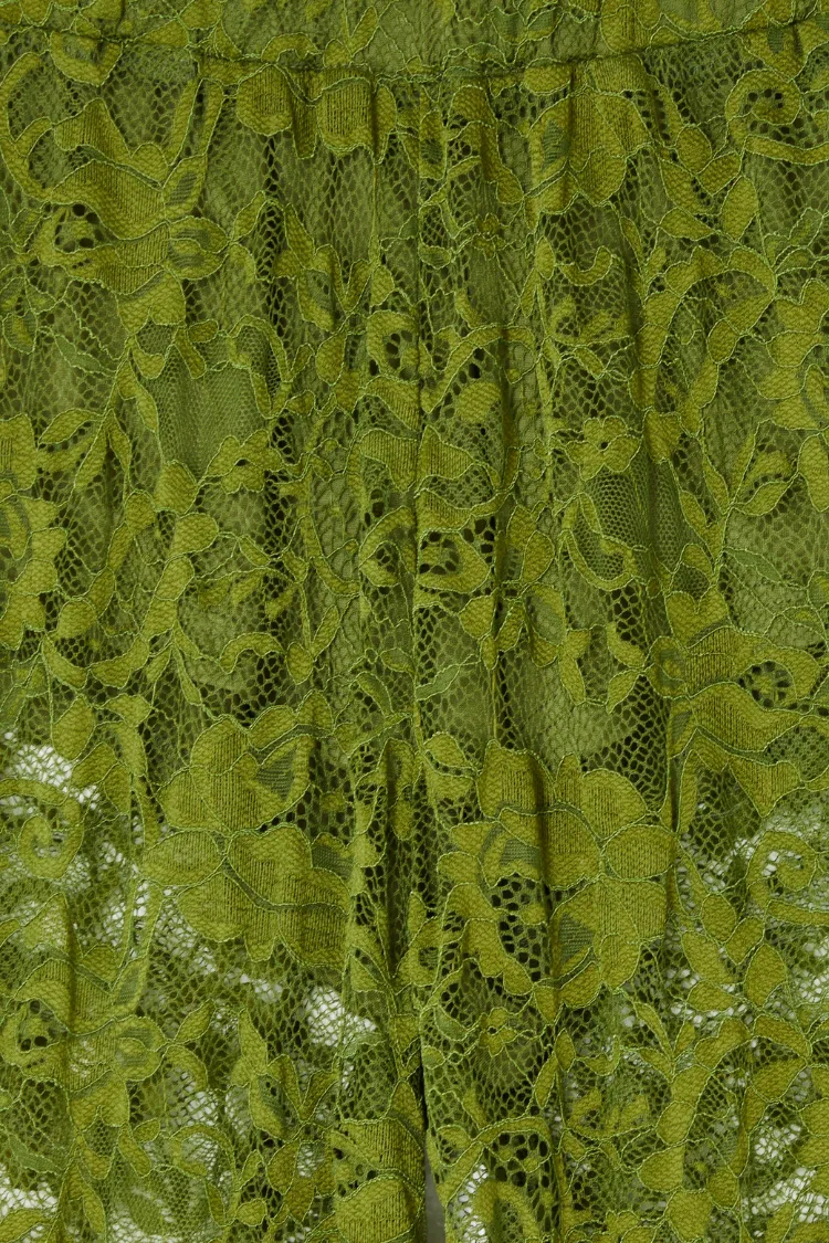 Olive Lace Diva Trousers Petite