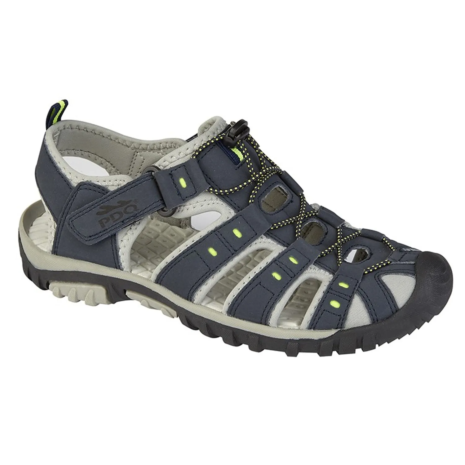 PDQ Sandals - M040 - Navy Blue / Lime