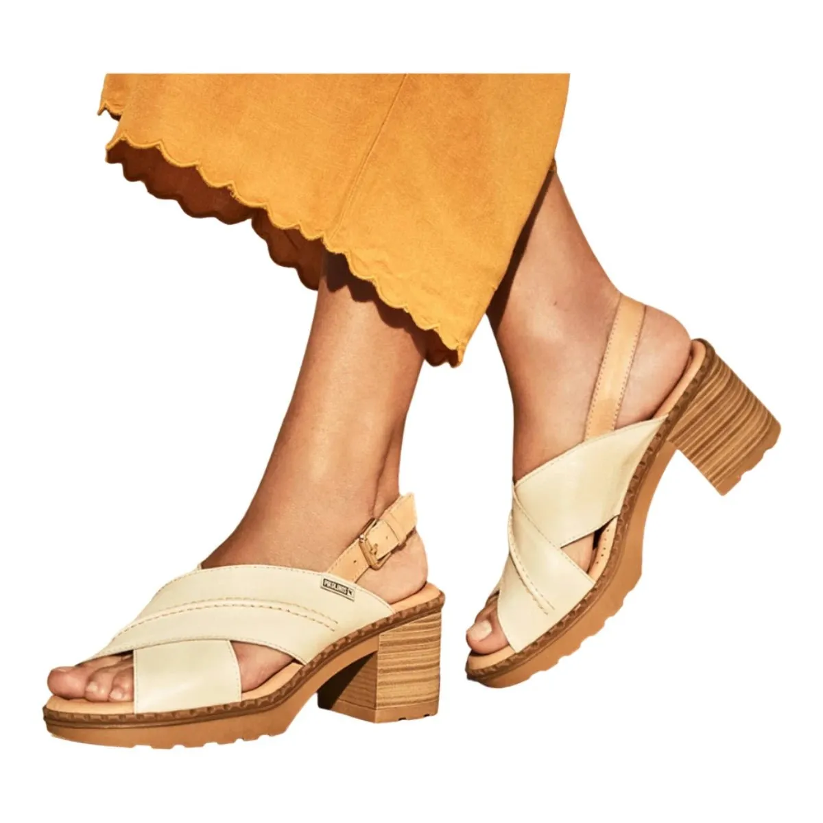 Pikolinos Canarias W8w-1870c1 Women's Heeled Sandals in Nata