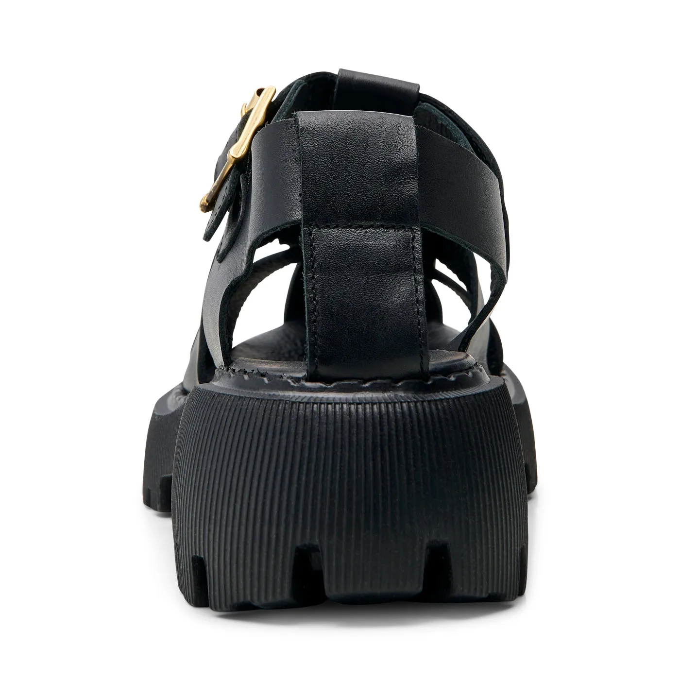 Posey sandal leather - BLACK