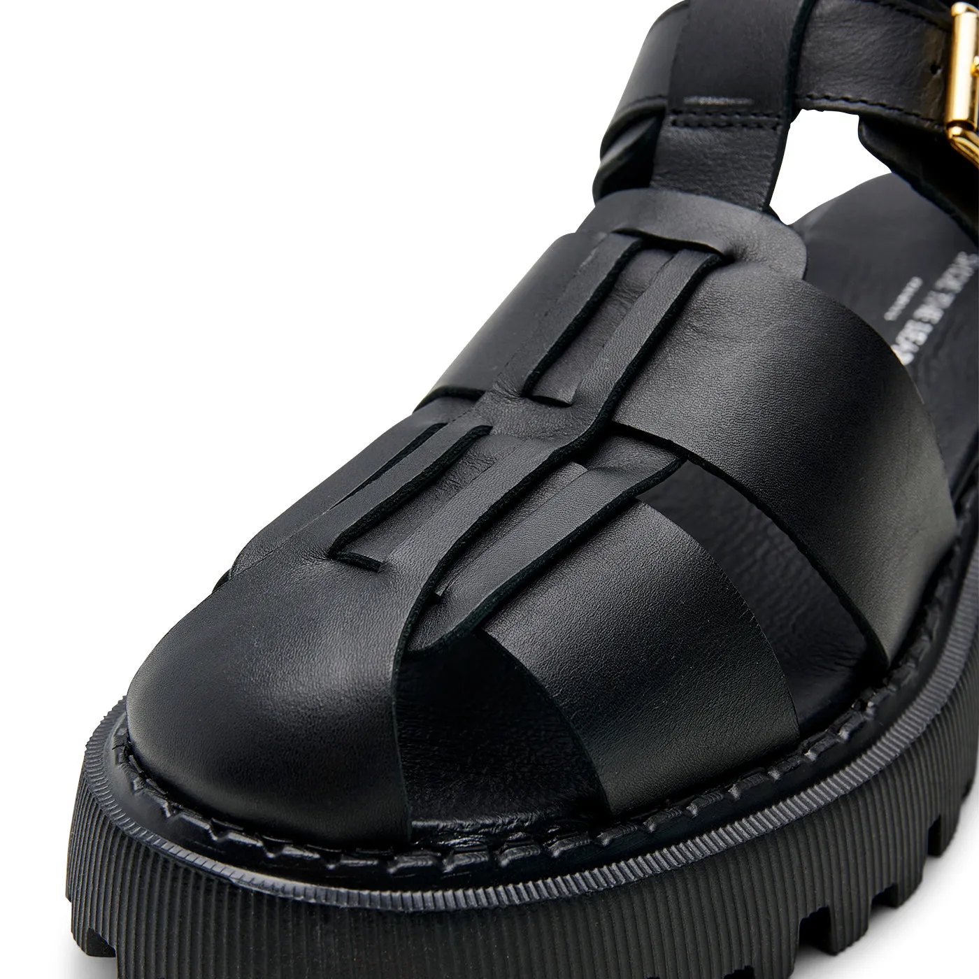Posey sandal leather - BLACK