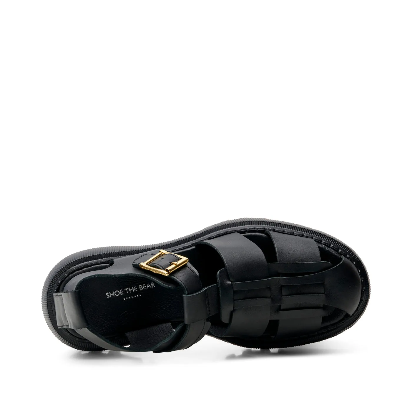Posey sandal leather - BLACK