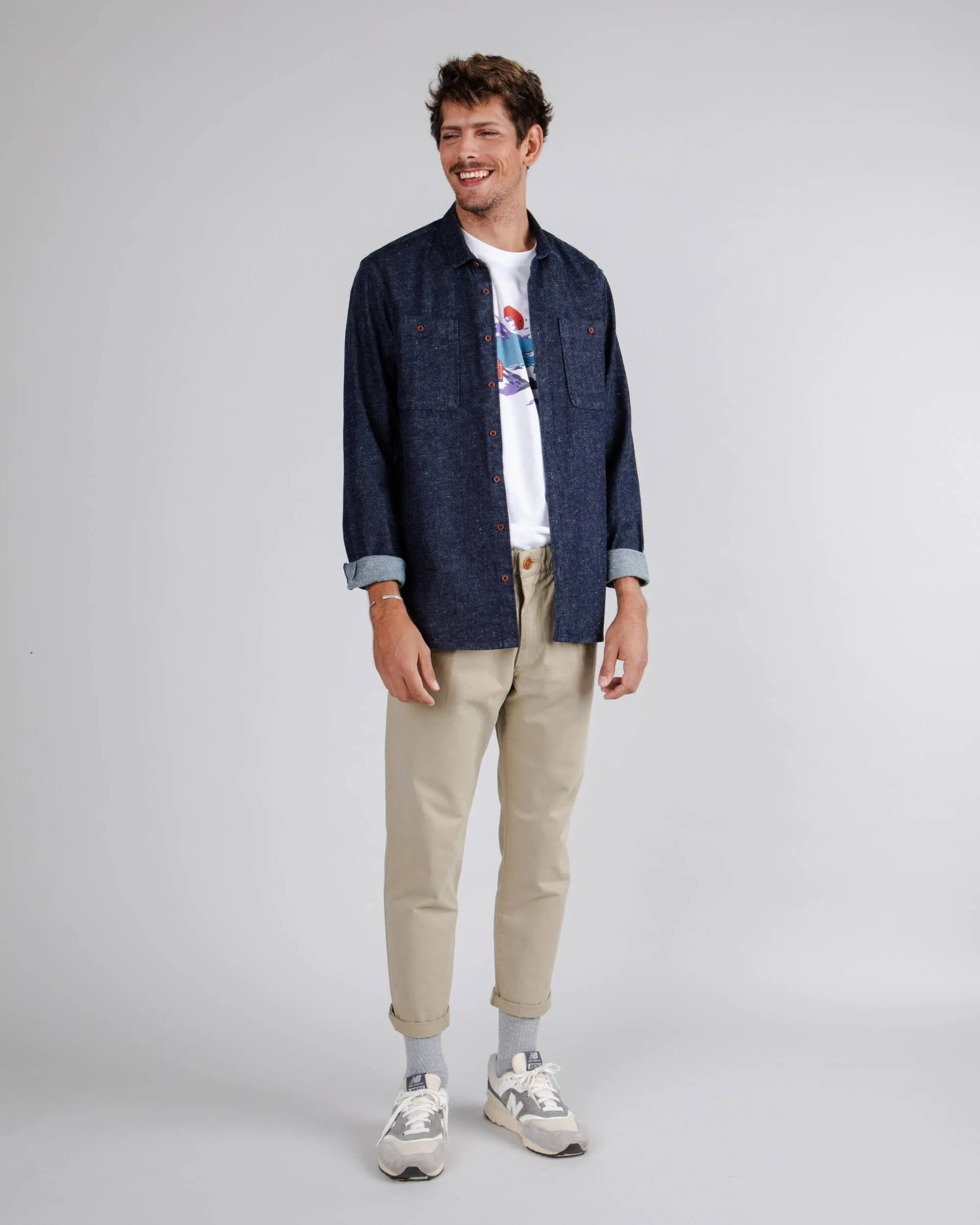 RECYCLED OVERSHIRT - DENIM
