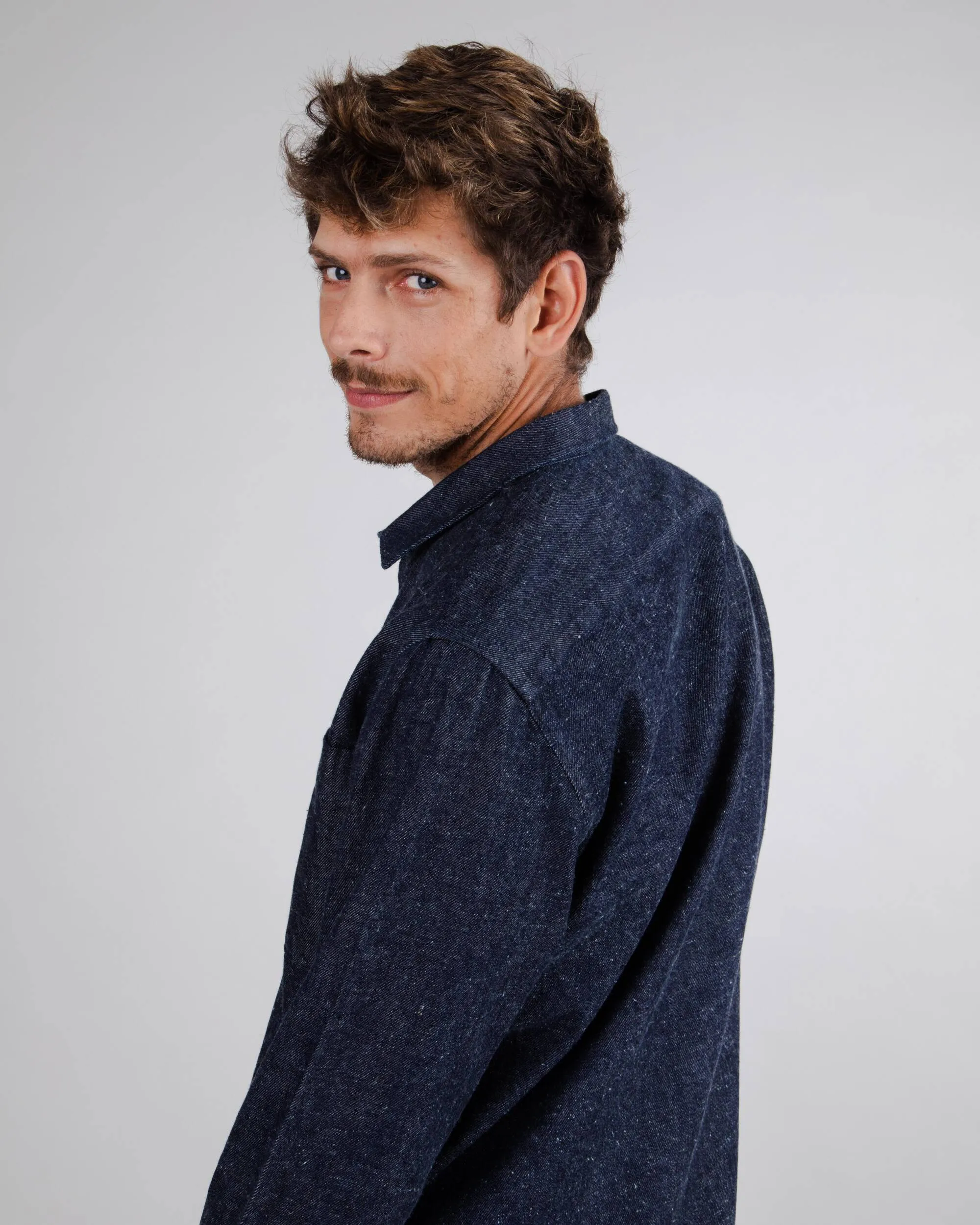 RECYCLED OVERSHIRT - DENIM