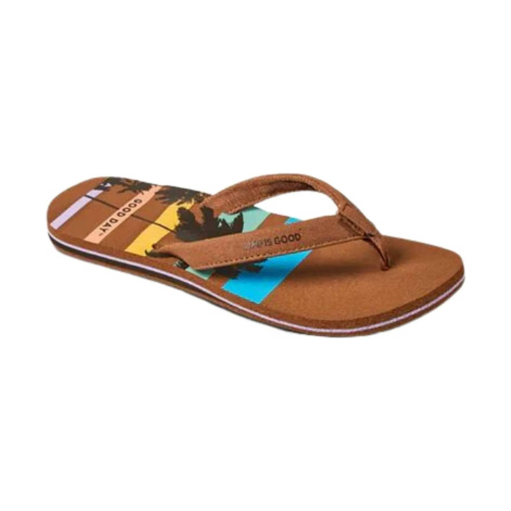 Reef Women's Life Is Good Flip Flop - Good Day Brown