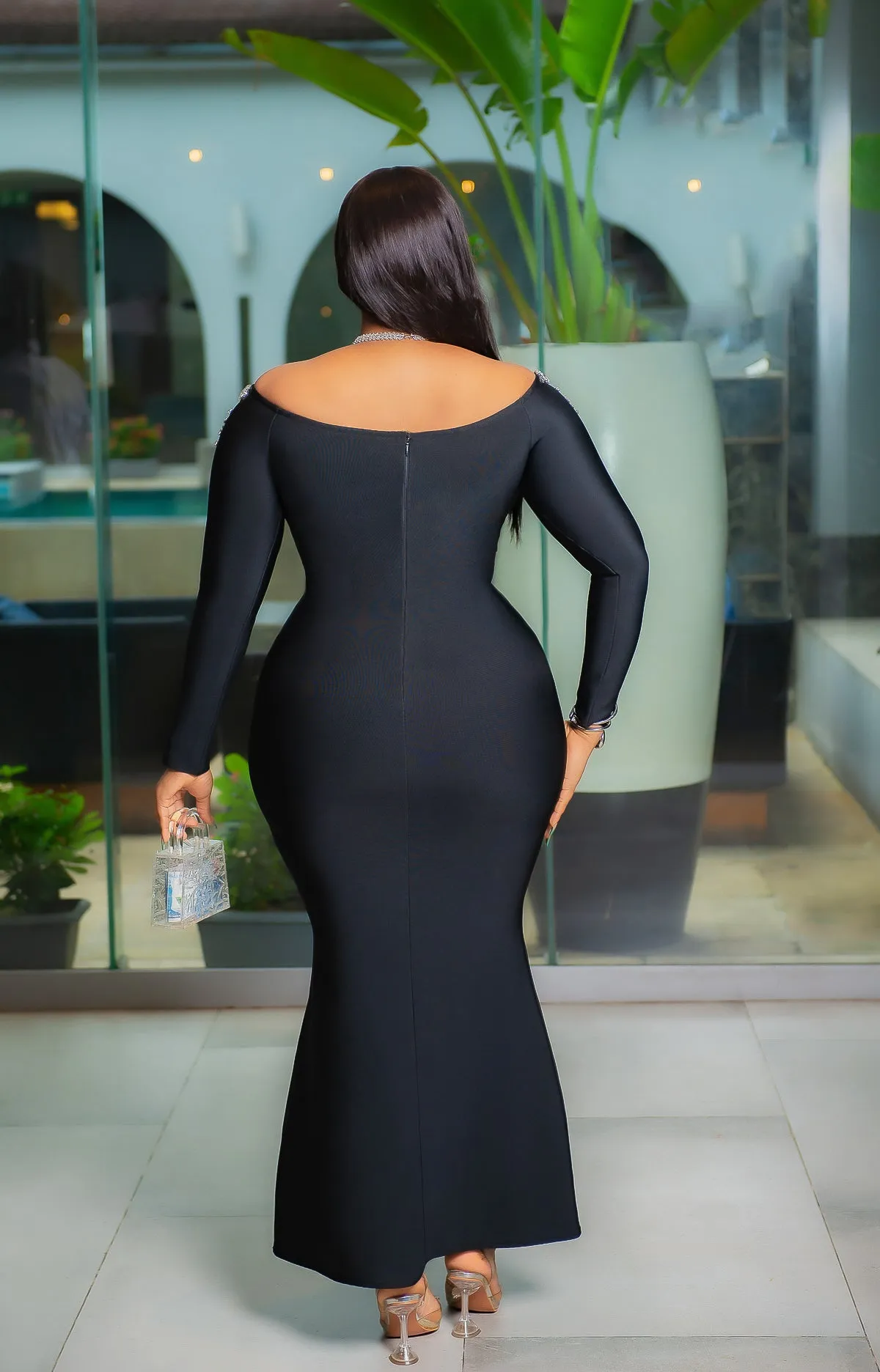 Royal Glitz- Gemstone Bandage Dress (New)
