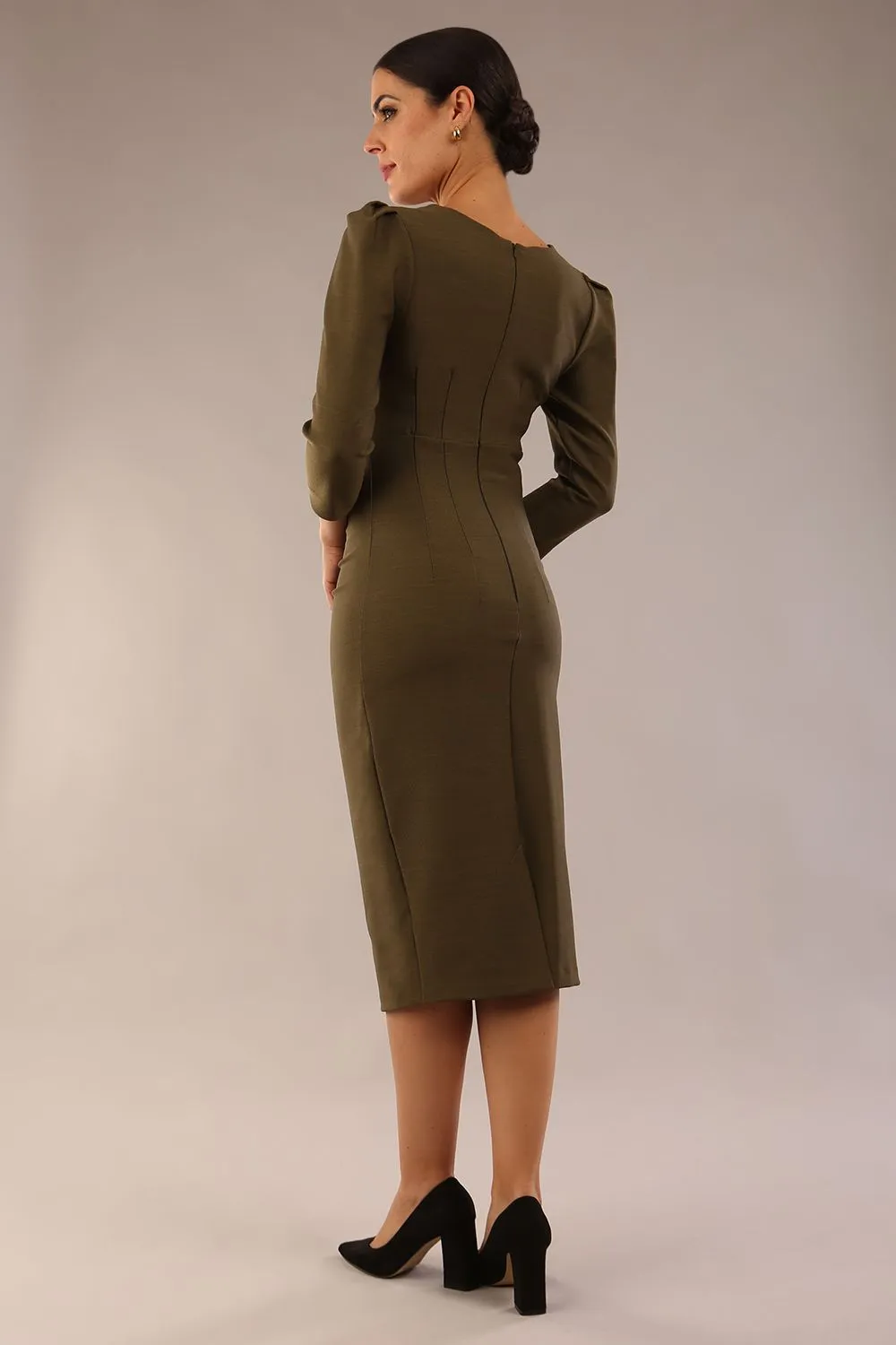 Seed Fitzrovia 3/4 Sleeve Pencil Dress
