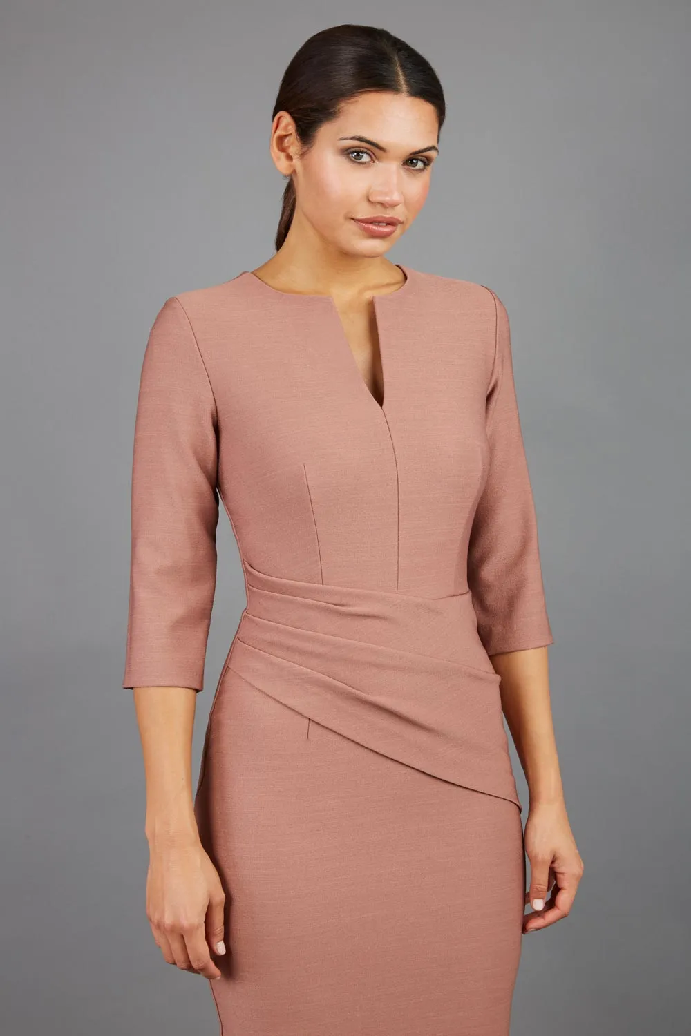 Seed Milton Sleeved Pencil Dress