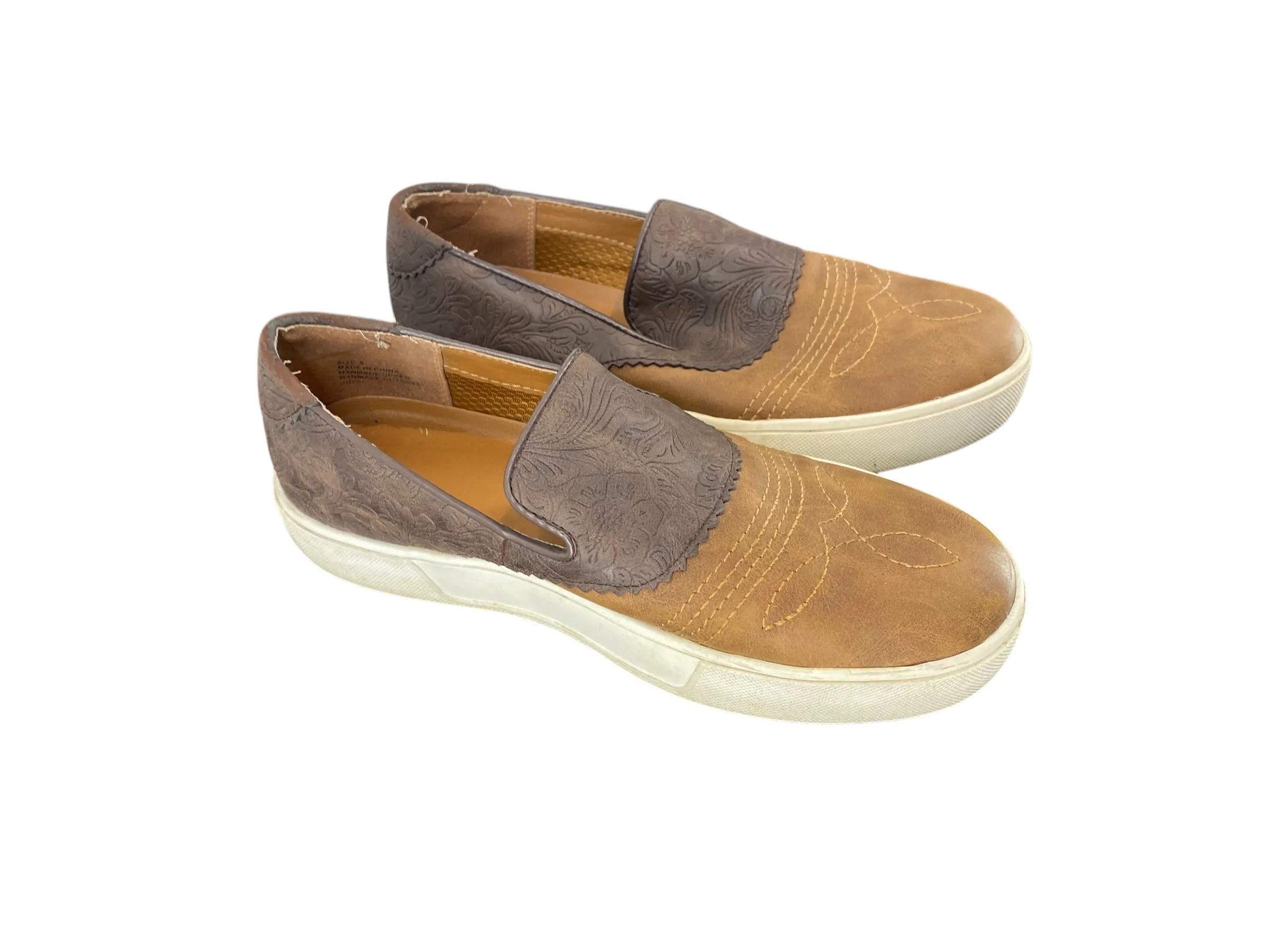 Shoes Flats By Clothes Mentor In Brown, Size: 8