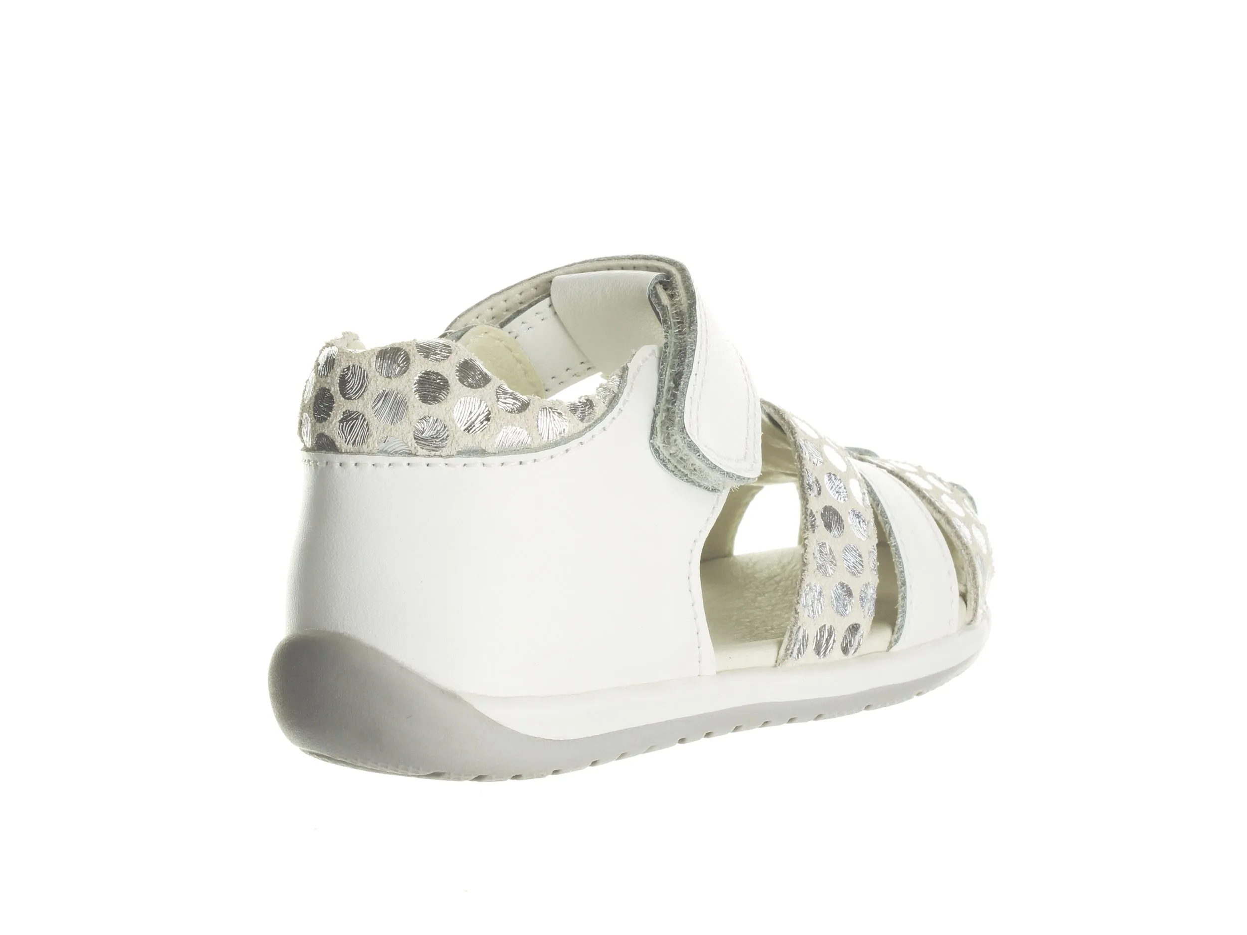 Surefit Bec Sandal - White   Silver