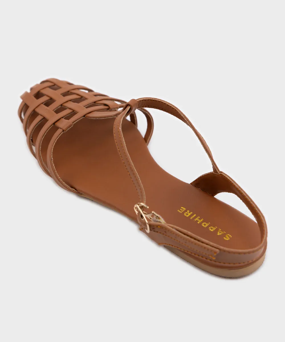 Tan Slingback Flats