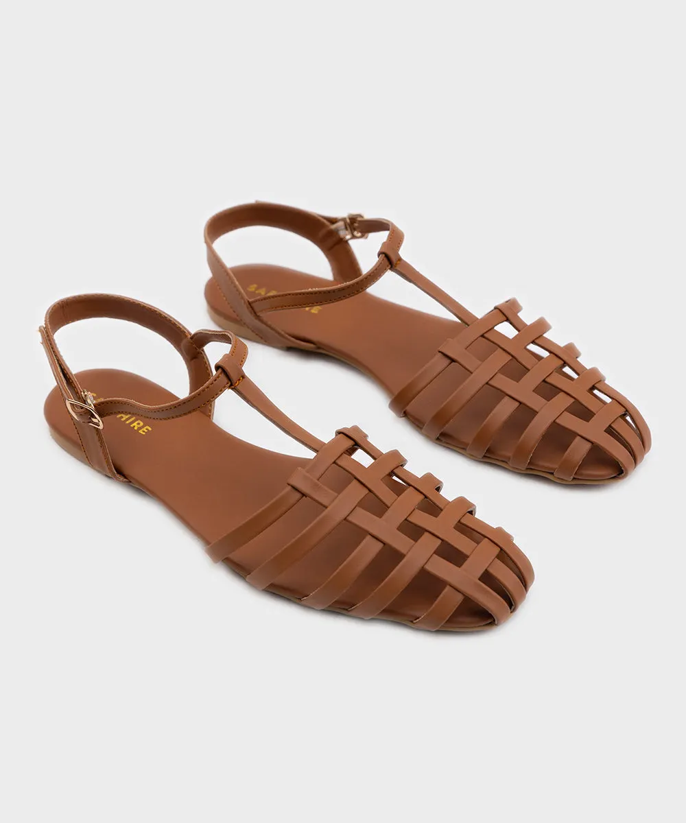Tan Slingback Flats