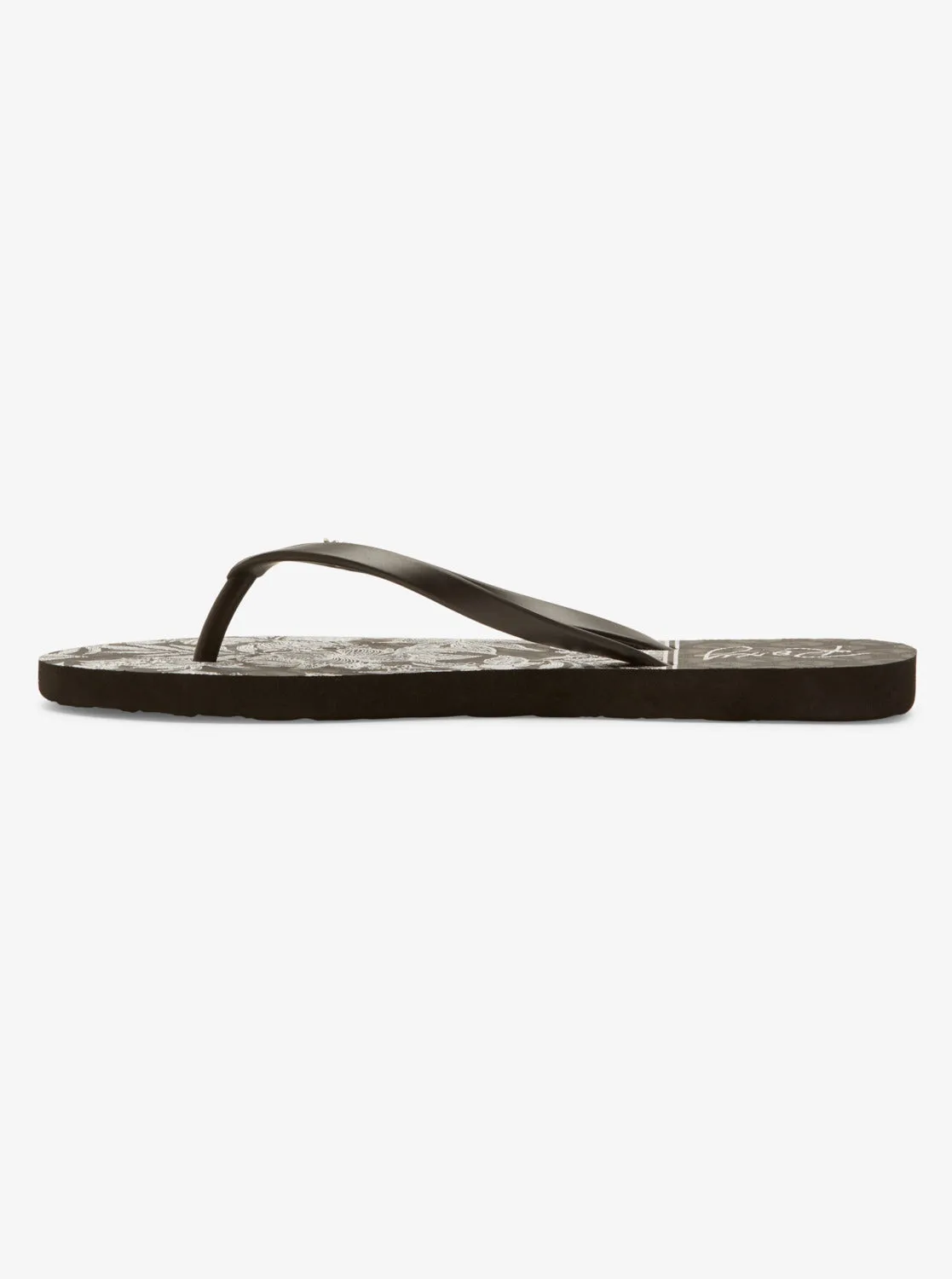 Viva Stamp Flip-Flops - Black/White