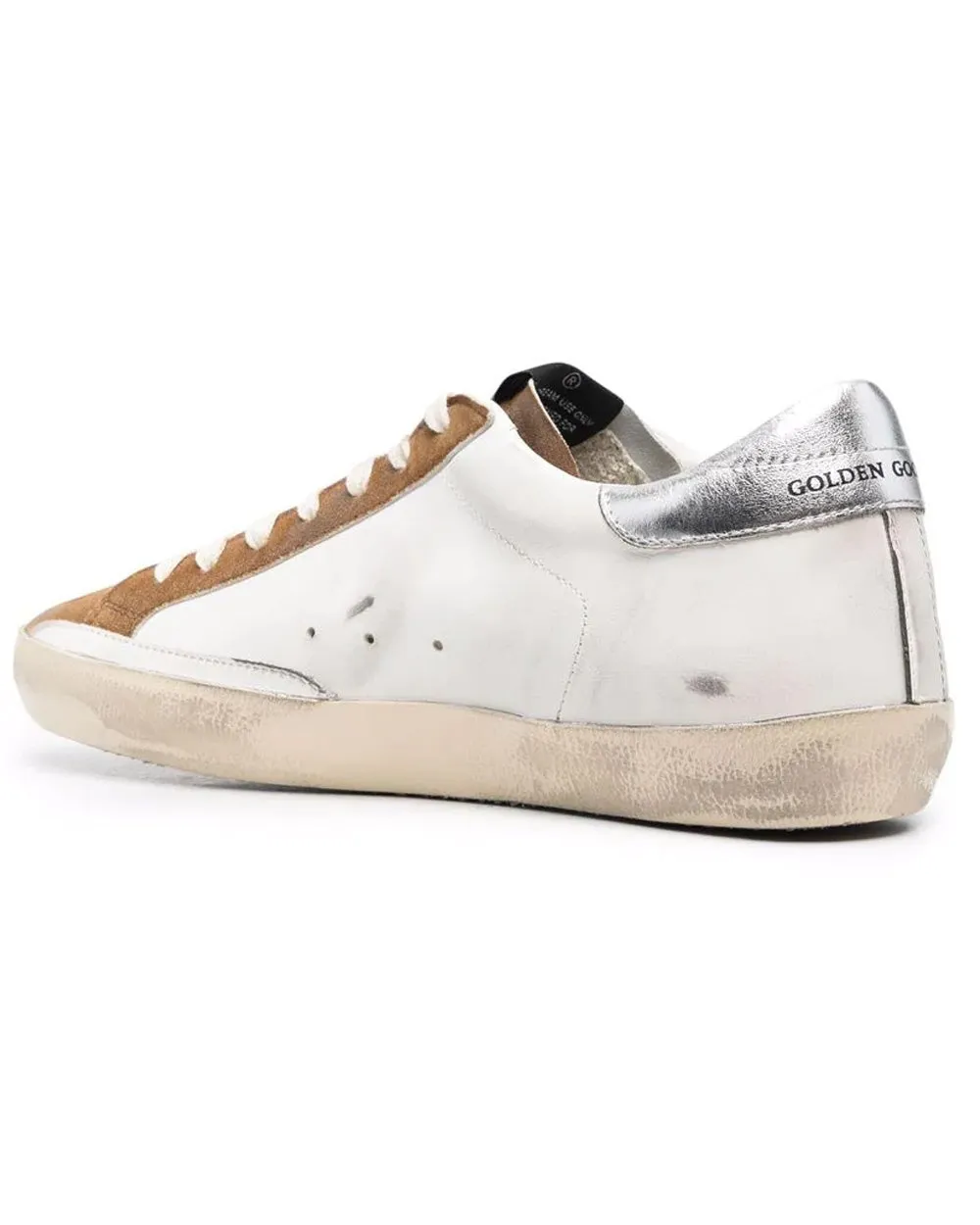 White and Brown Super-Star Classic Sneaker