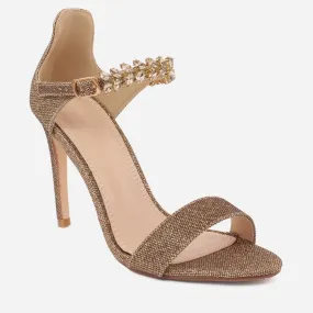 Women "MARIA" Decorated Ankle Strap Sandals