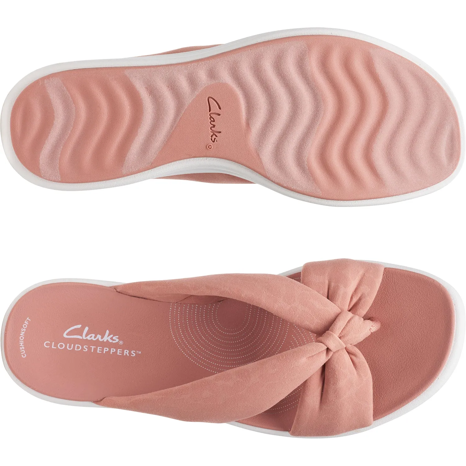 Women's Clarks Cloudsteppers Drift Ave Peach Fabric