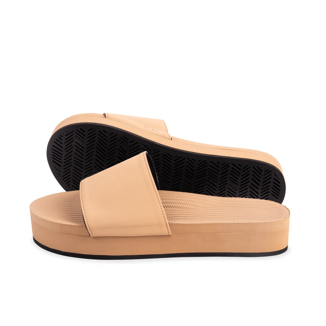 Women's Slides Platform - Soil Light